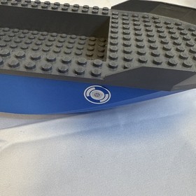 Lego City 7287 Police Blue Boat Hull Unitary 51 x 12 x 6 Blue Hull With Gray Top