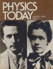 Physics Today Magazine - August 1994 - Cover: Albert Einstein & Mileva Maric