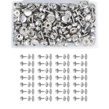 50 Set Stainless Steel Boat Marine Canvas Snap Cover Button Socket Fastener