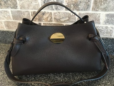 Isadora Made in Italy Brown Luxury designer bag Leather Satchel New with tags!
