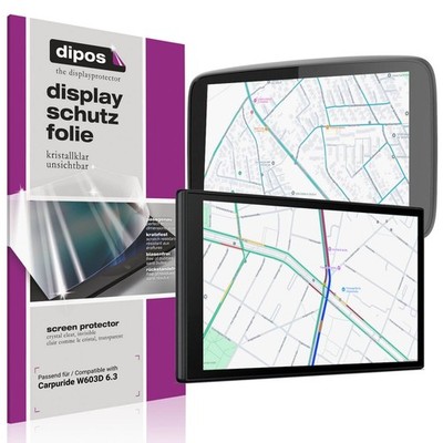 2x Schutzfolie klar für Carpuride W603D 6.3 Displayschutzfolie Folie Display