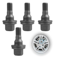 4X RADSCHRAUBEN M12x1.25 KEGELBUND F SW17 RADBOLZEN für ALUFELGEN PSA