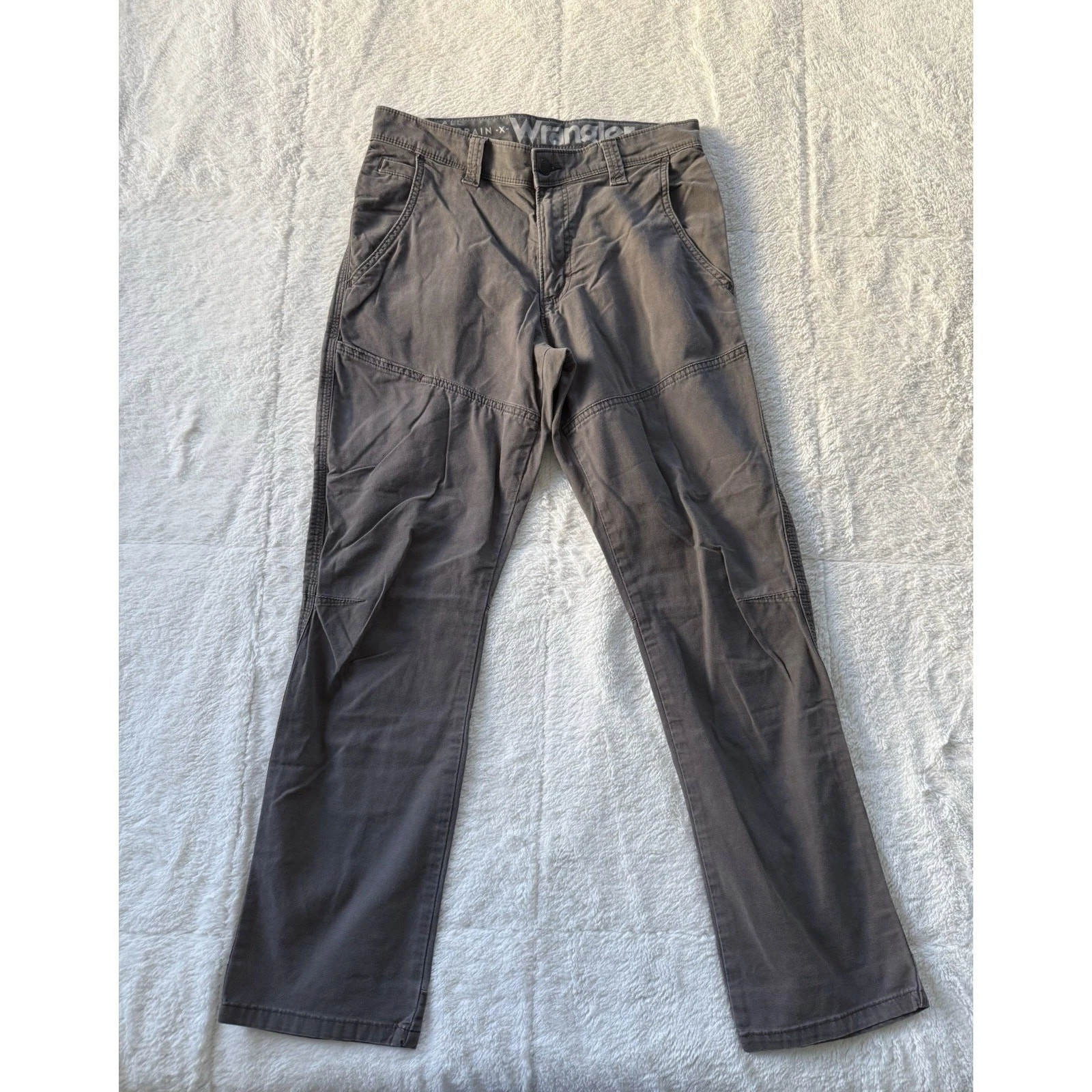 Wrangler ATG Pants Men's 31x29(actual) All Terrain Gear Gray Work Hiking