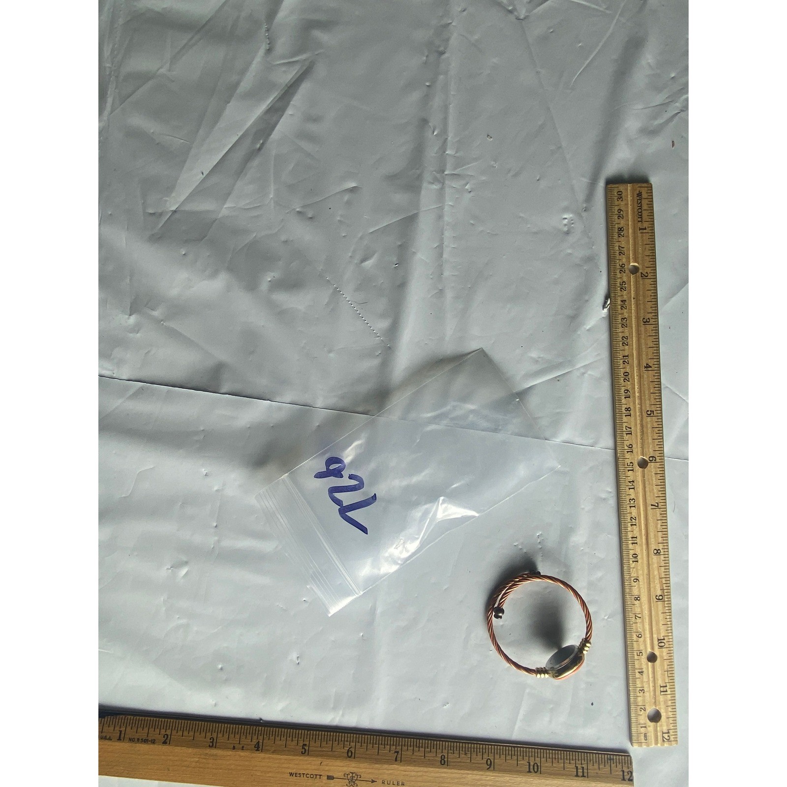 Handmade Copper Wire Wrapped Bracelet Gemstone Be… - image 2