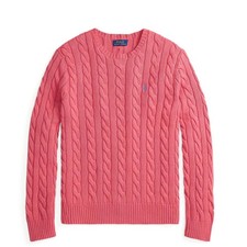 Polo Ralph Lauren Cable-Knit Cotton Jumper Pale Red