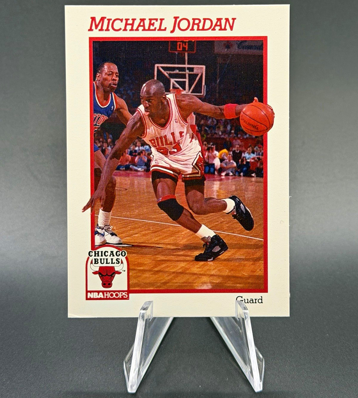 NBA Hoops 1991 Michael Jordan Chicago Bulls Prototype Basketball Card #004