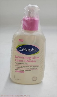 3 PACK!!! Cetaphil Nourishing Oil to Foam Cleanser Face Wash - 8 fl oz