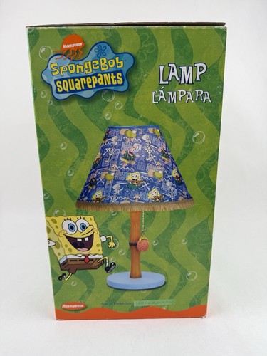 SpongeBob SquarePants 2004 Desk Lamp Pineapple Pull ChainTiki Themed New In Box - Picture 6 of 14