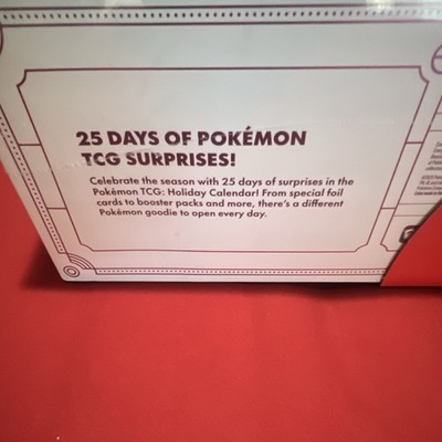 Pokmon TCG Holiday Advent Calendar 25 Days 2-Pack Exclusive Booster Cards  | eBay