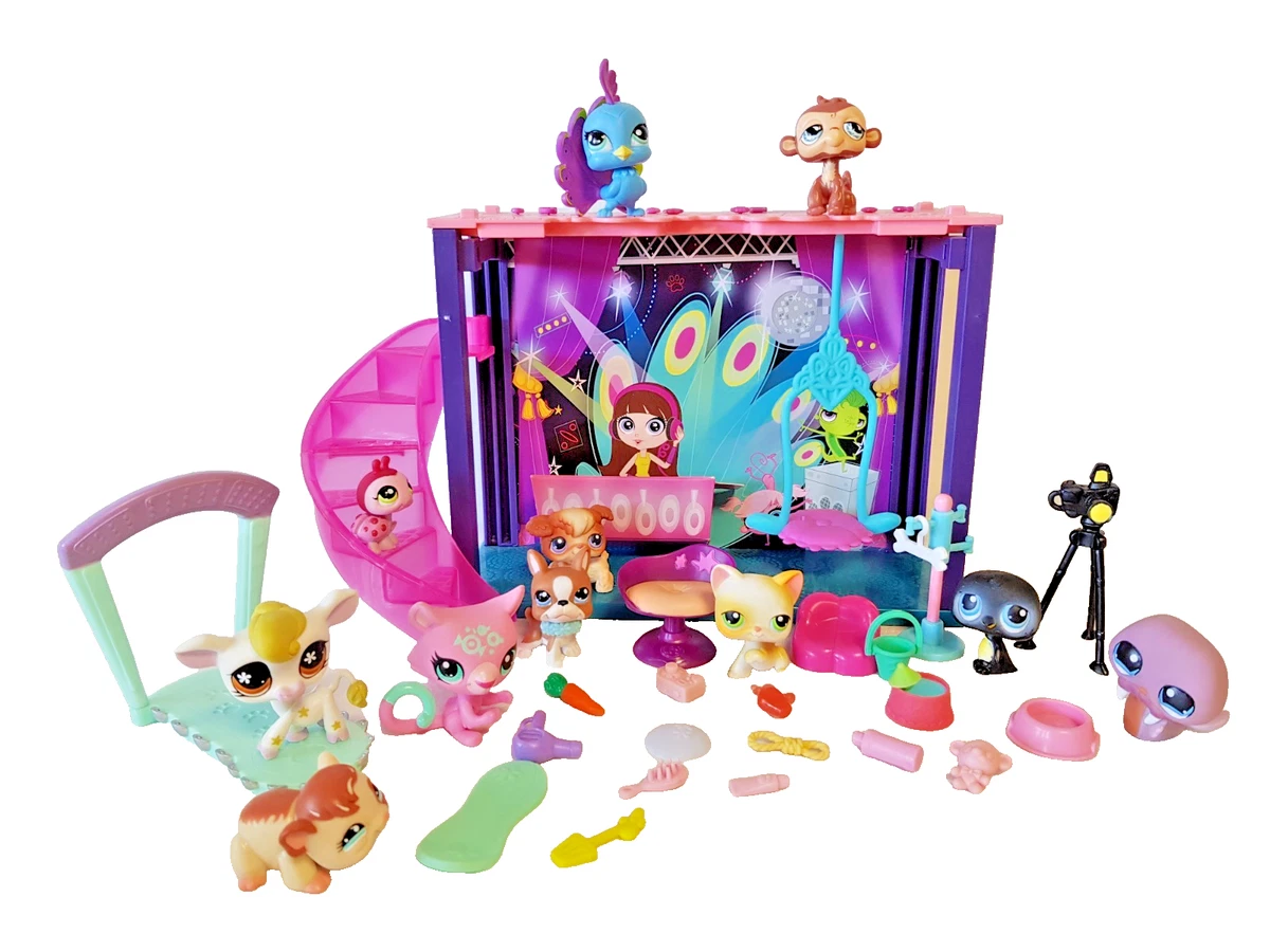 Lot De 4 Maisons Et 72 Figurines Littlest Pet Shop – Hasbro, Animaux Sauvages