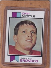 1973 Topps Football Chip Myrtle Denver Broncos #269 NMINT