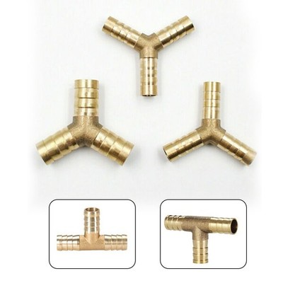 Connector 3-Way Carpenter All Copper Material Fuel Hose Air Water Gas-de