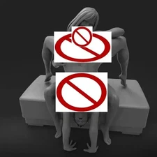 3D printed Resin Model Kit Two Girls Action Anime Figure Unpainted couple