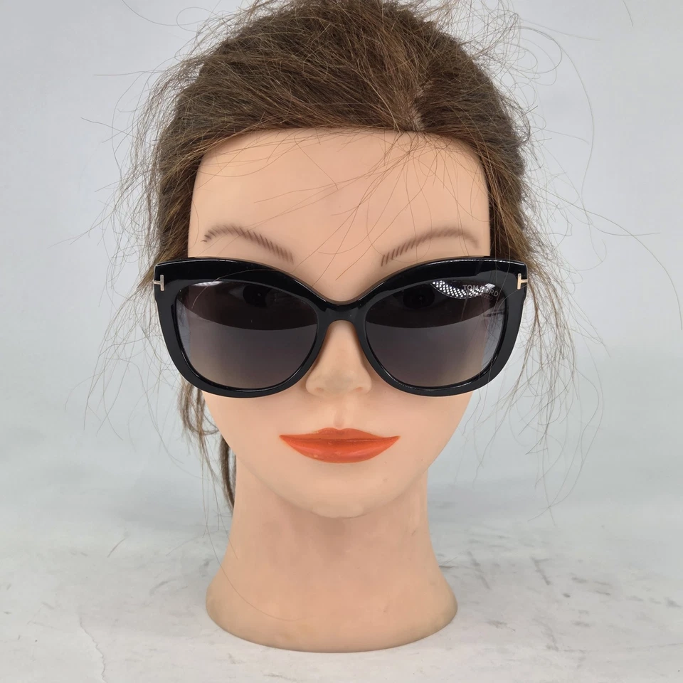 Tom Ford TF524 Polarized Alistair Womens Sunglass 50#16 140 3P Black 56-16 Italy - Image 3 of 4