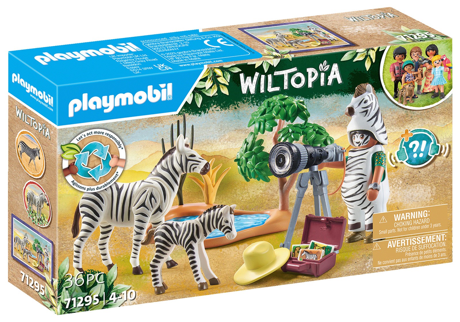 ИГРОВОЙ НАБОР PLAYMOBIL 71295 Wiltopia Tierfotographin Spielset Мехрфарбиг 4290₽
