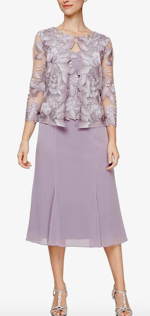 Alex Evenings Party/Cocktail 3/4 Sleeve Plus Size Dresses for Women for  sale | eBay