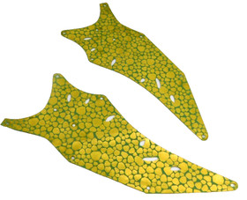 2 LEGO Sand Green Dragon Wing 11 x 27 w/ Gold Scales Left & Right Ninjago 70593