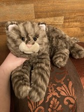 Russ Berrie Vintage Realistic Brown Cat Sierra Plush Toy USED Read Description