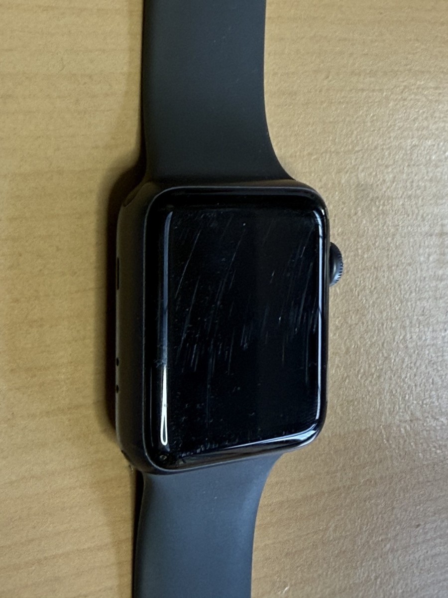 Apple Watch Series 42mm Space Grey Aluminium Case with Black