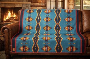 Lodge Fleece Blanket Hiking Camping Motorcycle Bedroll Exercise Yoga Mat Sport