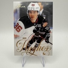 2025-26 Upper Deck Flair Jack Hughes Base #75 New Jersey Devils