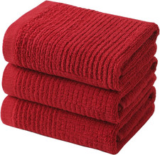 3-Piece Absorbent Cotton Kitchen Towels - Terry Cloth Dish Towels
