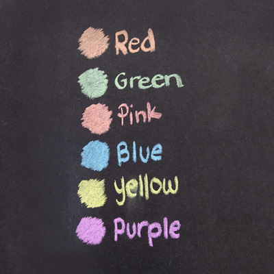 BAZIC Colored (12 Pcs) + White (12 Pcs) Chalk + Premium Chalkboard Eraser Bun...