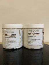 AMINNAH Life Is S’more Fun With You Body Care Set | Butter & Sugar Scrub NEW