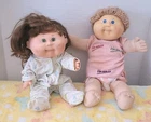 Lot 2 Vintage Cabbage Patch Kids Dolls 1980s 1990s Need TLC