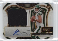 2024 Select Jumbo Rookie Signature Swatches White Prizm 56/75 Jordan Travis 0us8