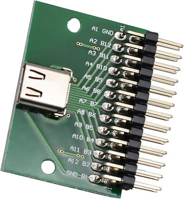 USB 3.1 Type C Test Board PCB Test Socket 2.54mm Pitch Header USB C Motherboard