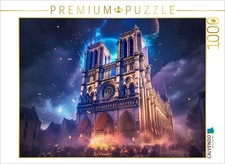 CALVENDO Puzzle Notre-Dame de Paris  1000 Teile Lege-Gr  e 64x48cm Foto-Puzzle