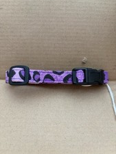 Collier pour chien violet fait main - Taille X - Petit