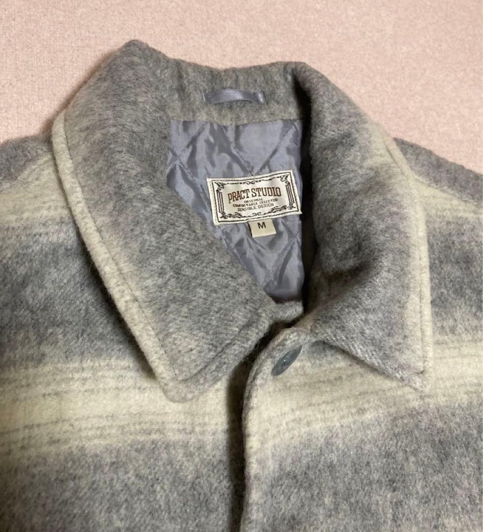 PRACT STUDIO CPO Wool Jacket Ombré Gradient Vinta… - image 5