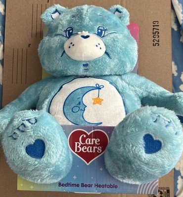 Care Bears Bedtime Bear Heatable Plush Comfy Plush Blue Bear Moon Star New