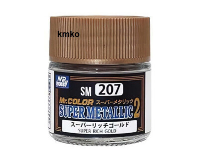 kmko Mr.Hobby Super Metallic 2 SM-207 Super Rich Gold 2 Gunze Creos GSI