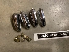 FOUR (4) Tama SwingStar Bass Drum Lug Casing CHROME SCUFFS SCRATCHES #CA9