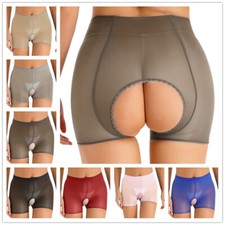 Woman's See-through Mesh Hollow Out Panties Underwear Boxer Shorts Undershorts
