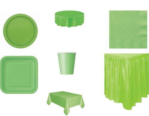 Solid Colours Party Plates Napkins Tablecovers Tableskirts Cups 24 colours - Picture 49 of 160
