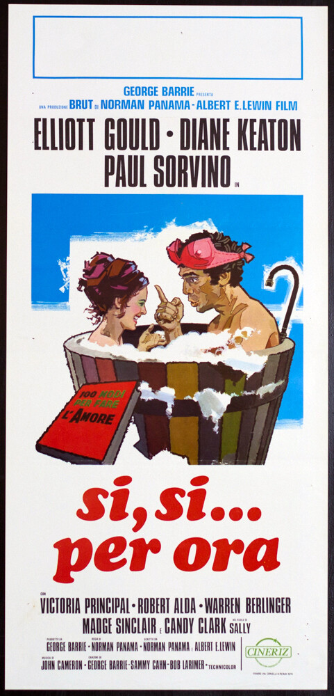Locandina originale film Sì, sì... per ora (1976) - Regia di Norman Panama