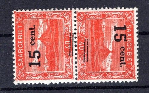 Saar 73KdrIII Reverse Pressure Pair MNH Unstamped (K5870