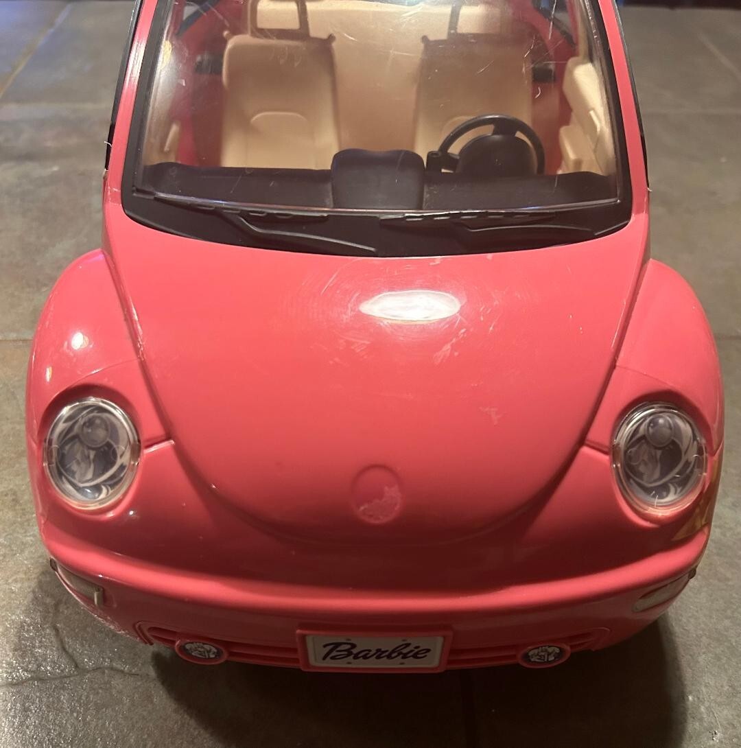 Coche Barbie Barbie Volkswagen Beetle Rosa Mattel BJP37 Con