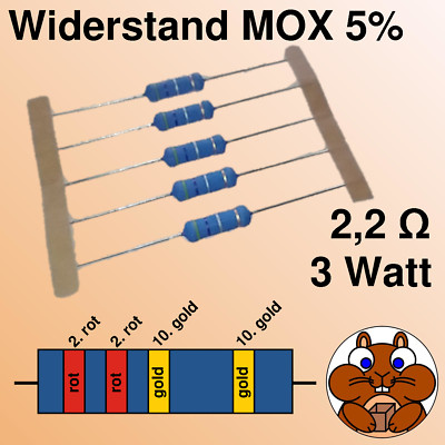 PATIKIL Resistenze 2.2 Ohm, 10Pz Resistenze In Ceramica Cemento - Foto 10