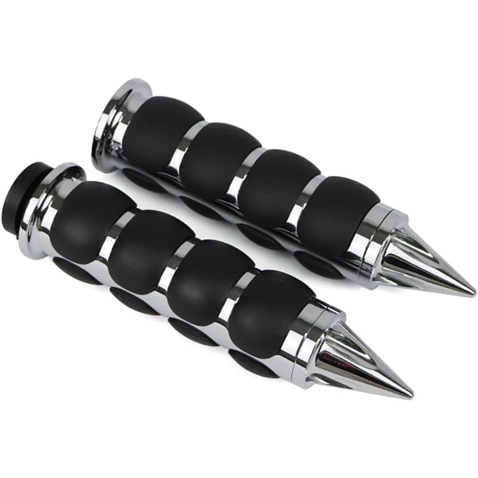 Empuñaduras de manillar de motocicleta Spike de 1" para Harley Sportster XL883 XL1200 hierro Foto 4 de 4