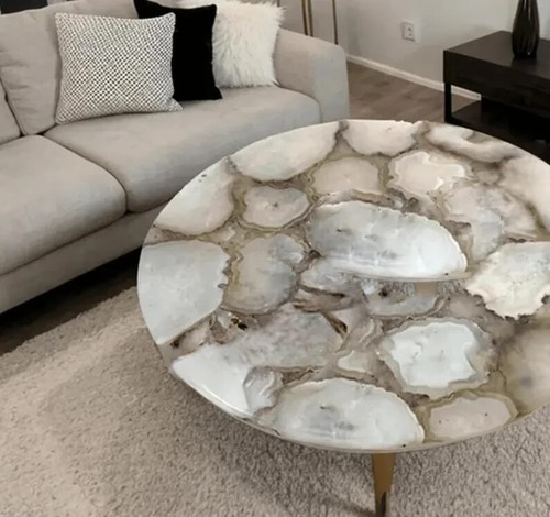 agate table top/agate coffee table/agate table lamp/ agate stone table top Gifts - Picture 2 of 10