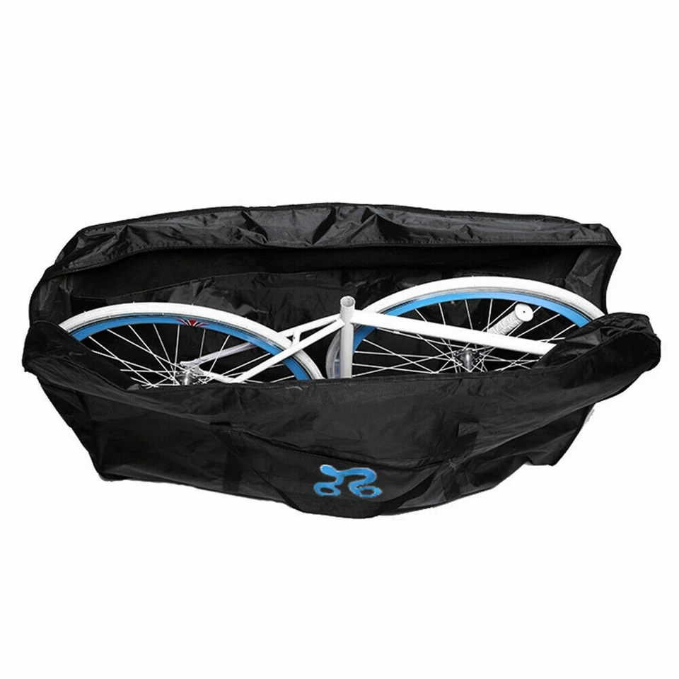 26-29"Bike Travel Bag Transport Case Luggage Carry Folding Bicycle Storage Black - Image 4 of 4