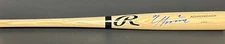 Nico Hoerner Cubs Auto Signed Rawlings Blonde Bat Beckett Witness Hologram .