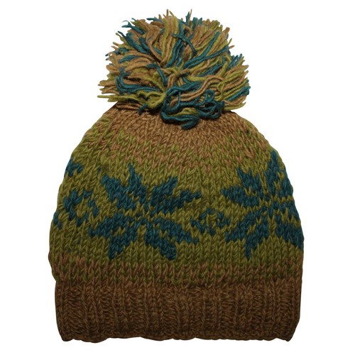 Berretto di lana con pompon cappello caldo fatto a maglia cappello con pon p - Afbeelding 1 van 6