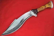 Busse Custom HUCK Fin .225" Saber Ground Hammered/Satin, G-rexed Pine Sassafras
