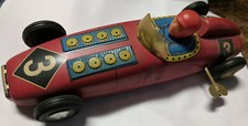 ASC AOSHIN 3 LOTUS TIN WIND UP OPEN WHEEN RACE CAR MADE IN JAPAN